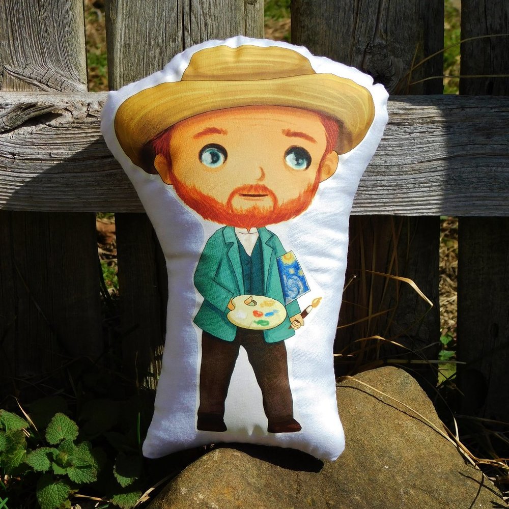 Vincent Van Gogh Pillow Pal. New.